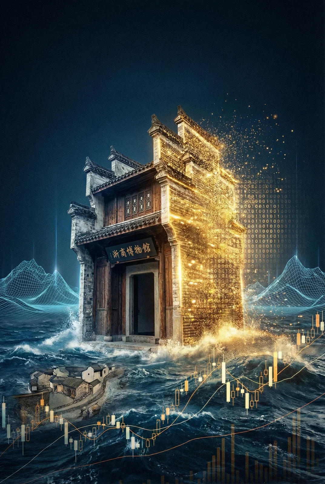 文化与空间传播，博物馆视觉作品 001，AI 生成